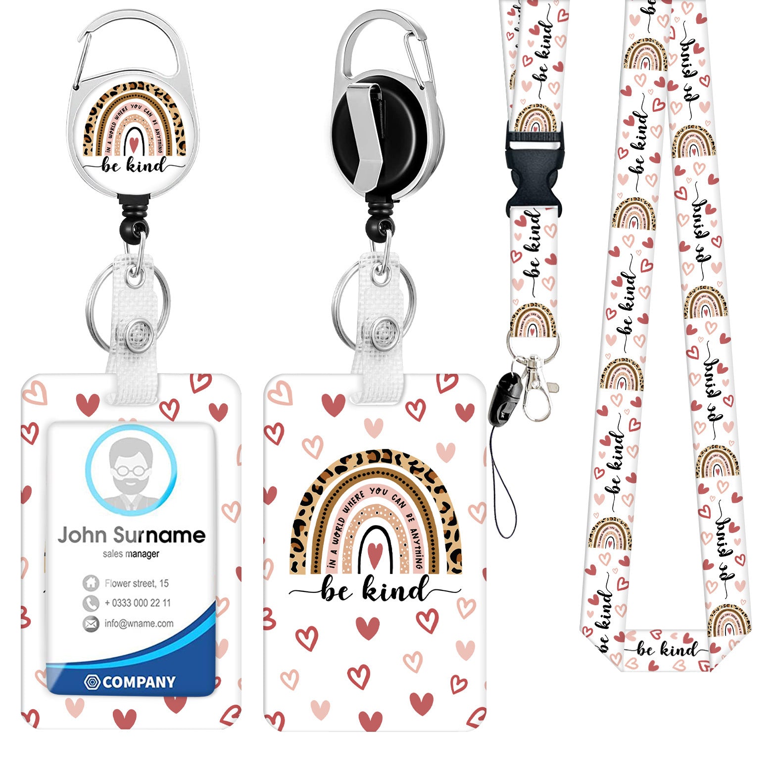 Wholesale Mobile Phone Hanging Chain Wrist Lanyard Key Pendant Push-and-close Slide Card Sleeve Retractable Buckle